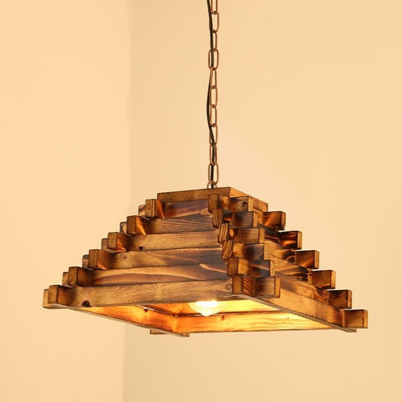 Chọn đèn thả trần bằng gỗ chất lượng tốt